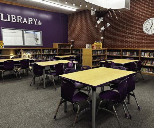 Rye Elementary received a donation of furniture for their library from the family of John D. Musso and Virco Inc.as a memorial to former principal John Musso. Courtesy Photo