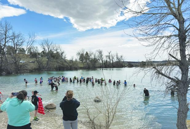 The seventh Polar Plunge, commemorating the life of Maggie Drew Peters, was well attended last Saturday. Courtesy Photo