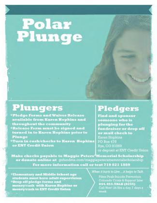 Maggie Drew Peters’ Memorial Plunge on March 23