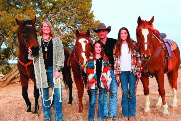 Part of my beautiful family, on the family ranch just outside of Colorado City.. Courtesy Photo