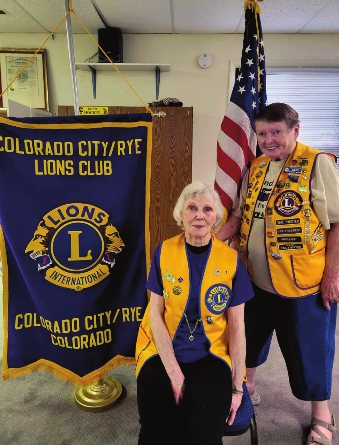 Colorado City/Rye Lions Club Recognizes Members Greenhorn Valley View